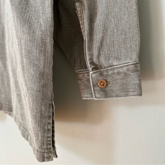 Vintage 80s Vukani Beaded Tribal Native American Denim Shirt Jacket Women’s Lg - Picture 9 of 9